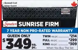 Surplus Furniture Sunrise Firm Queen Mattress Set offer