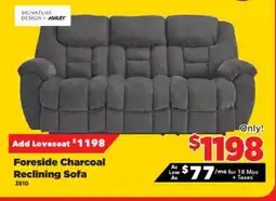 Surplus Furniture Foreside Charcoal Motion Sofa offer