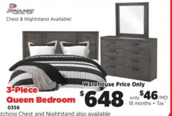 Surplus Furniture Alabaster Oak 3-Piece Queen Bedroom Set offer