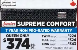 Surplus Furniture Supreme Comfort Queen Mattress Set offer