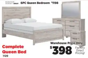Surplus Furniture Broachmyn Gray Queen Panel Bed offer