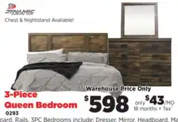 Surplus Furniture Montana 3-Piece Queen Bedroom Set offer