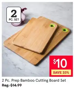 Kitchen Stuff Plus 2 Pc. Prep Bamboo Cutting Board Set offer