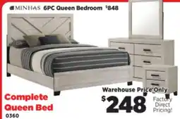 Surplus Furniture Wesley Light Grey Queen Bed offer