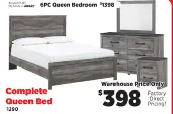 Surplus Furniture Bronyan Gray Queen Panel Bed offer