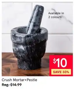 Kitchen Stuff Plus Crush Mortar+Pestle offer