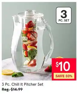 Kitchen Stuff Plus 3 PC. Chill It Pitcher Set offer