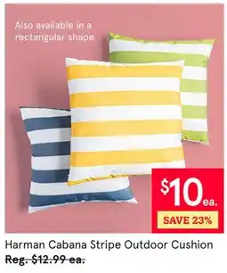Kitchen Stuff Plus Harman Cabana Stripe Outdoor Cushion offer