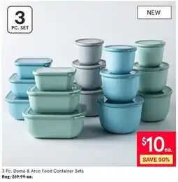 Kitchen Stuff Plus 3 Pc. Domo & Arco Food Container Sets offer