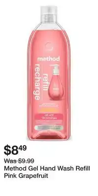 Well Method Gel Hand Wash Refill Pink Grapefruit offer