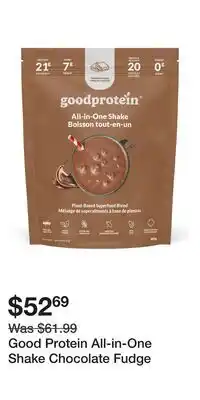 Well Good Protein All-in-One Shake Chocolate Fudge offer