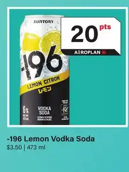 LCBO 196 Lemon Vodka Soda offer