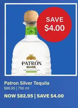 LCBO Patron Silver Tequila offer