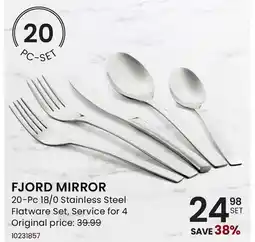 Stokes FJORD MIRROR 20-Pc 18/0 Stainless Steel Flatware Set offer