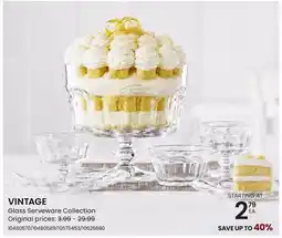 Stokes VINTAGE Glass Serveware Collection offer