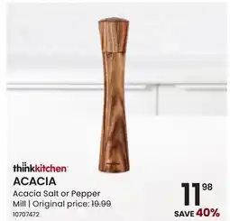 Stokes Acacia Salt or Pepper Mill offer