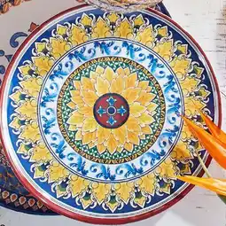 Stokes CASABLANCA Open Stock Melamine Dinnerwar with Colorful Floral Pattern offer