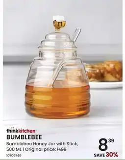 Stokes Bumblebee Honey Jar with Stick offer