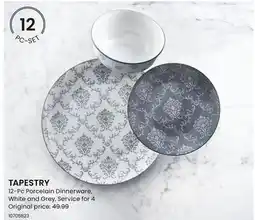 Stokes TAPESTRY 12-Pc Porcelain Dinnerware offer