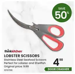 Stokes LOBSTER SCISSORS Stainless Steel Seafood Scissors Perfect for Lobster and Shellfish offer