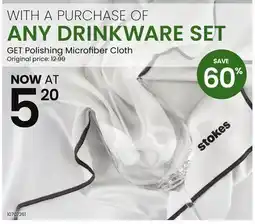 Stokes DRINKWARE SET offer