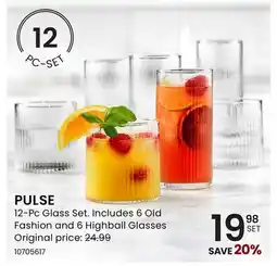 Stokes PULSE 12-Pc Glass Set offer