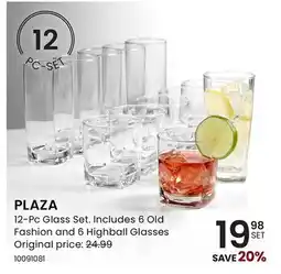 Stokes PLAZA 12-Pc Glass Set offer