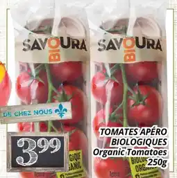 Supermarché PA TOMATES APÉRO BIOLOGIQUES | Organic Tomatoes offer