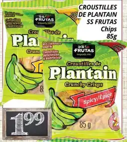 Supermarché PA CROUSTILLES DE PLANTAIN SS FRUTAS | Chips offer