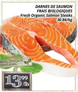 Supermarché PA DARNES DE SAUMON FRAIS BIOLOGIQUES | Fresh Organic Salmon Steaks offer