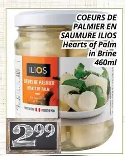Supermarché PA COEURS DE PALMIER EN SAUMURE ILIOS | Hearts of Palm in Brine offer
