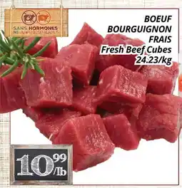 Supermarché PA BOEUF BOURGUIGNON FRAIS | Fresh Beef Cubes offer