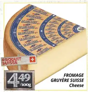 Supermarché PA FROMAGE GRUYÈRE SUISSE | Cheese offer
