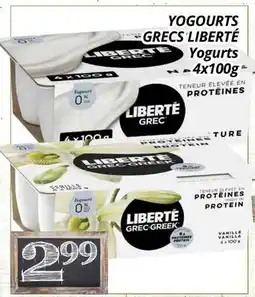 Supermarché PA YOGOURTS GRECS LIBERTÉ | Yogurts offer