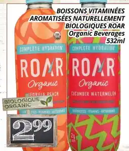 Supermarché PA BOISSONS VITAMINÉES AROMATISÉES NATURELLEMENT BIOLOGIQUES ROAR | Organic Beverages offer