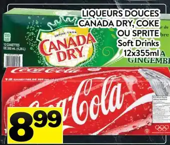 Supermarché PA LIQUEURS DOUCES CANADA DRY, COKE OU SPRITE | Soft Drinks offer