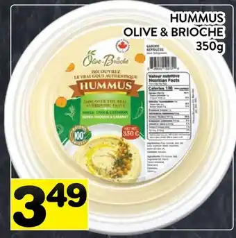 Supermarché PA HUMMUS OLIVE & BRIOCHE offer