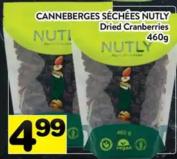 Supermarché PA CANNEBERGES SÉCHÉES NUTLY | Dried Cranberries offer