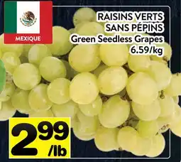 Supermarché PA RAISINS VERTS SANS PÉPINS | Green Seedless Grapes offer