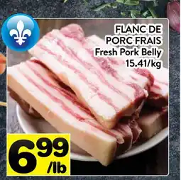 Supermarché PA FLANC DE PORC FRAIS | Fresh Pork Belly offer