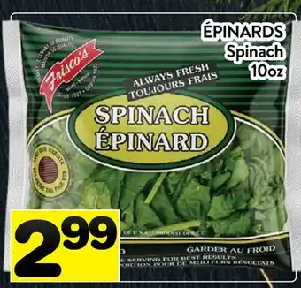 Supermarché PA ÉPINARDS | Spinach offer