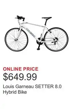 Costco Louis Garneau SETTER 8.0 Hybrid Bike offer