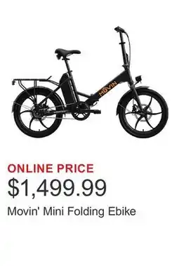 Costco Movin' Mini Folding Ebike offer