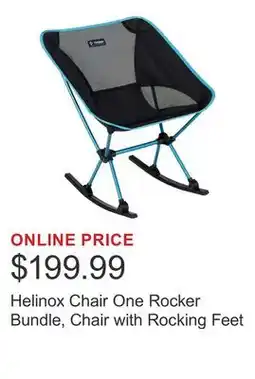 Costco Helinox Chair One Rocker Bundle, Chair with Rocking Feet offer