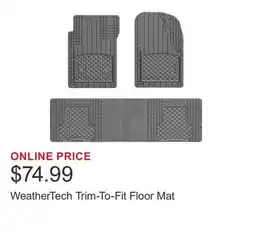 Costco WeatherTech Trim-To-Fit Floor Mat offer