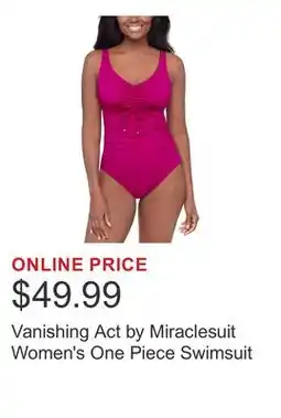 Costco Vanishing Act by Miraclesuit Women's One Piece Swimsuit offer