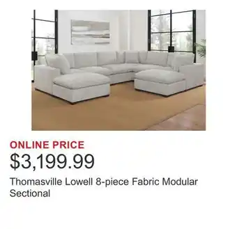 Costco Thomasville Lowell 8-piece Fabric Modular Sectional offer