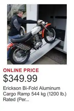 Costco Erickson Bi-Fold Aluminum Cargo Ramp 544 kg (1200 lb.) Rated (Per pair) offer