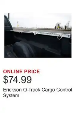 Costco Erickson O-Track Cargo Control System offer