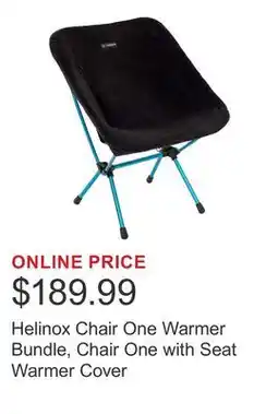Costco Helinox Chair One Warmer Bundle, Chair One with Seat Warmer Cover offer